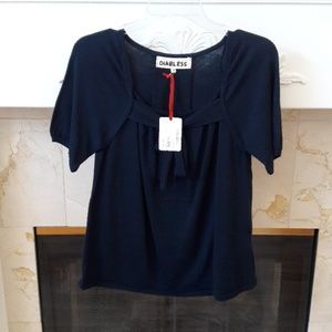 Diabless Navy Blue Cashmere Blend Sweater
